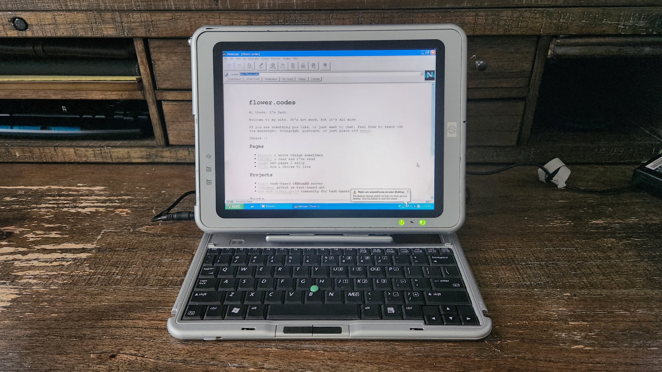 HP Compaq TC1100 Windows Tablet Computer