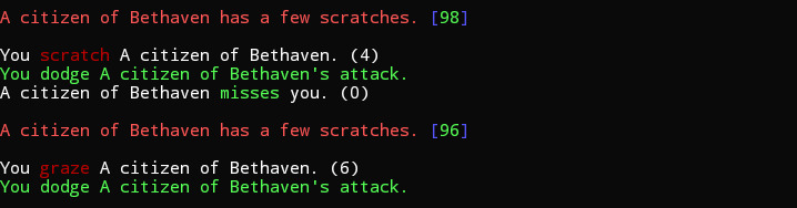 Battling enemies, a few scratches at a time.